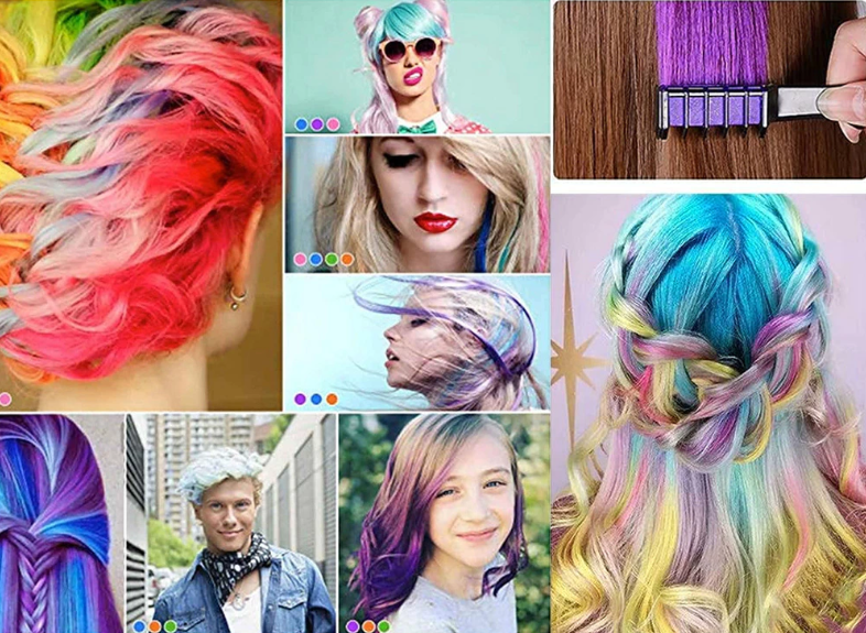 Coloration fantaisie pour cheveux (par 10)